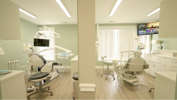 Two dental treatment rooms right next to each other